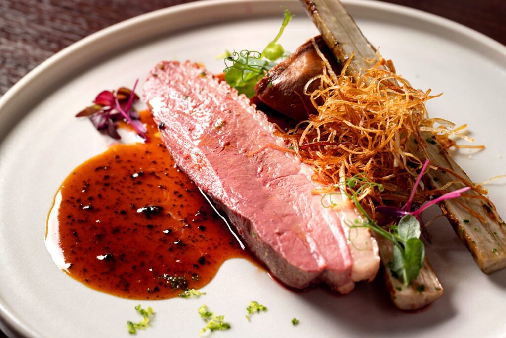 滝川産鴨胸肉のロティ